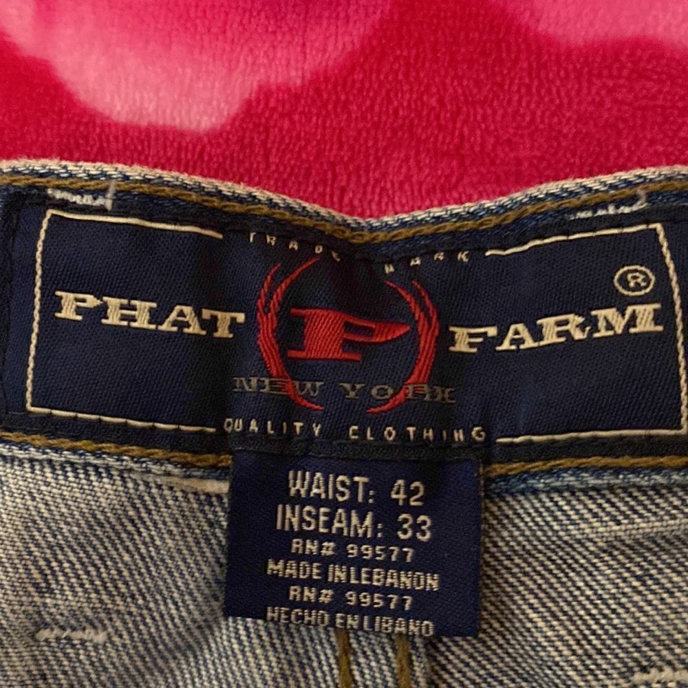 Phat Farm Retro Men’s Straight Leg Jeans 42x33 - Picture 5 of 9